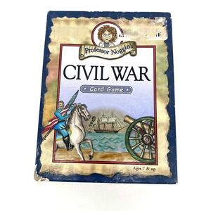 Professor Noggins Civil War Card Game Educational Trivia Ages 7 and Up COMPLETE